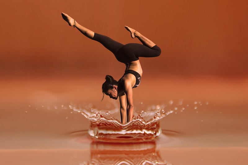 Woman practicing mindful dance